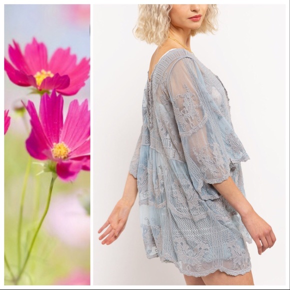 Noelle Layering Vintage Lace Tunic - Picture 5 of 10